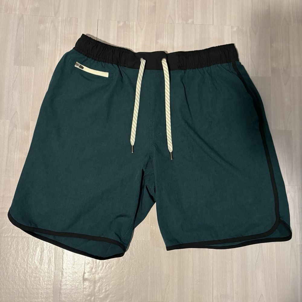 Vuori Banks Shorts Mens Size Medium Unlined 7" Athletic Shorts V330 Teal